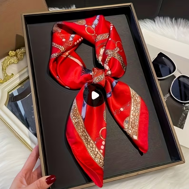 Raudonos spalvosi Bohemiško stilinga skarelė  70 x 70 cm